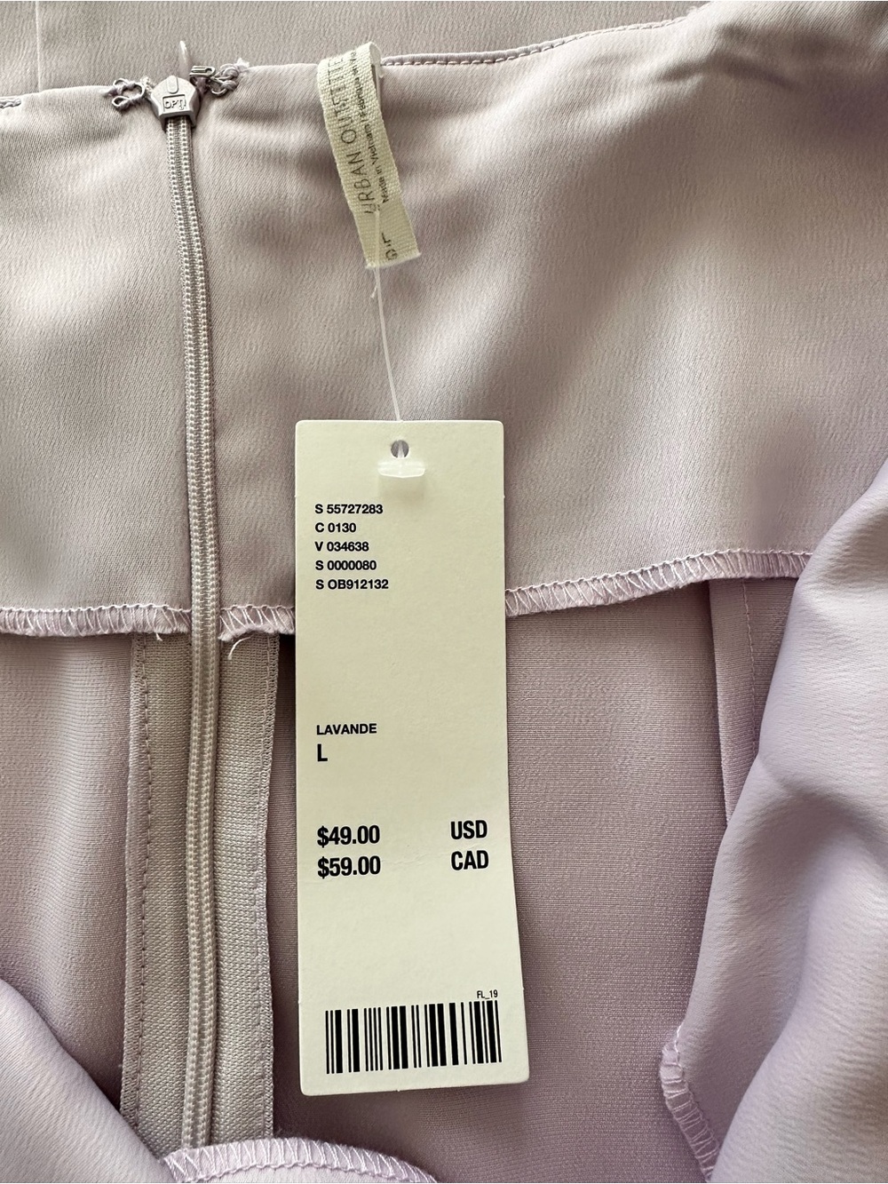 Urban Outfitters Lavender Satin Slip Dress with Cowl Detail - Picture 5 of 6